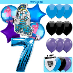 19pc Kit w/ Blue #7 Balloon