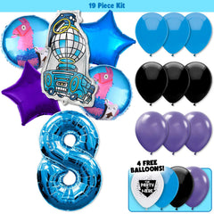 19pc Kit w/ Blue #8 Balloon