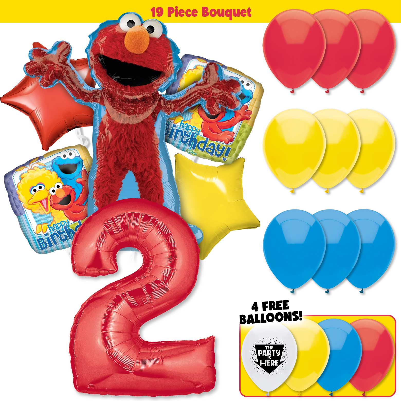 19pc Kit w/ Red #2 Balloon