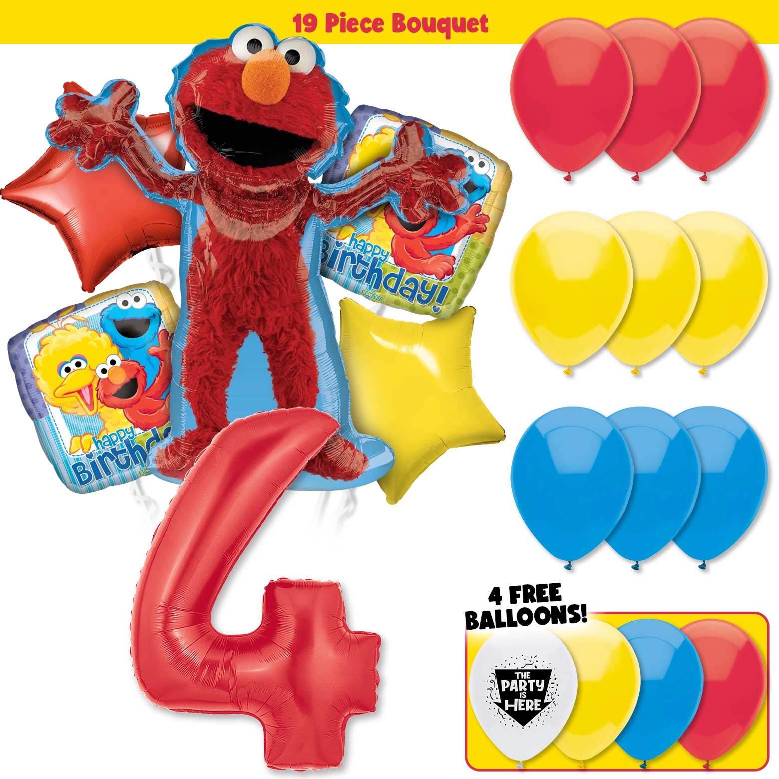 19pc Kit w/ Red #4 Balloon