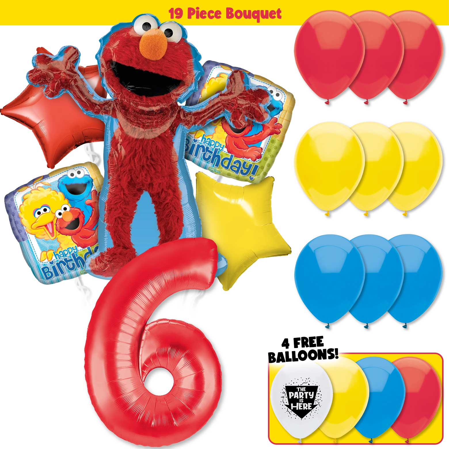 19pc Kit w/ Red #6 Balloon