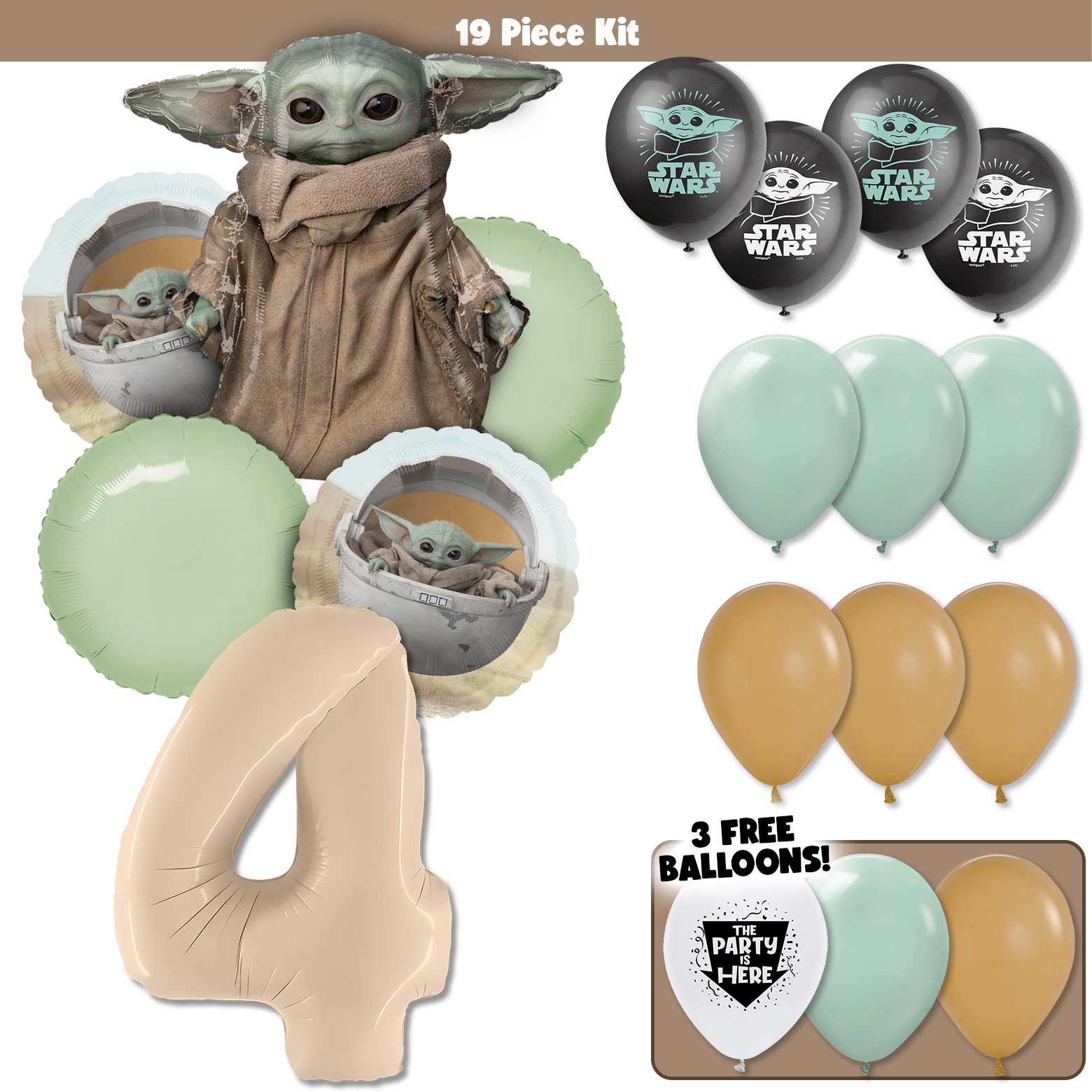19pc Kit w/ Sand Color #4 Balloon