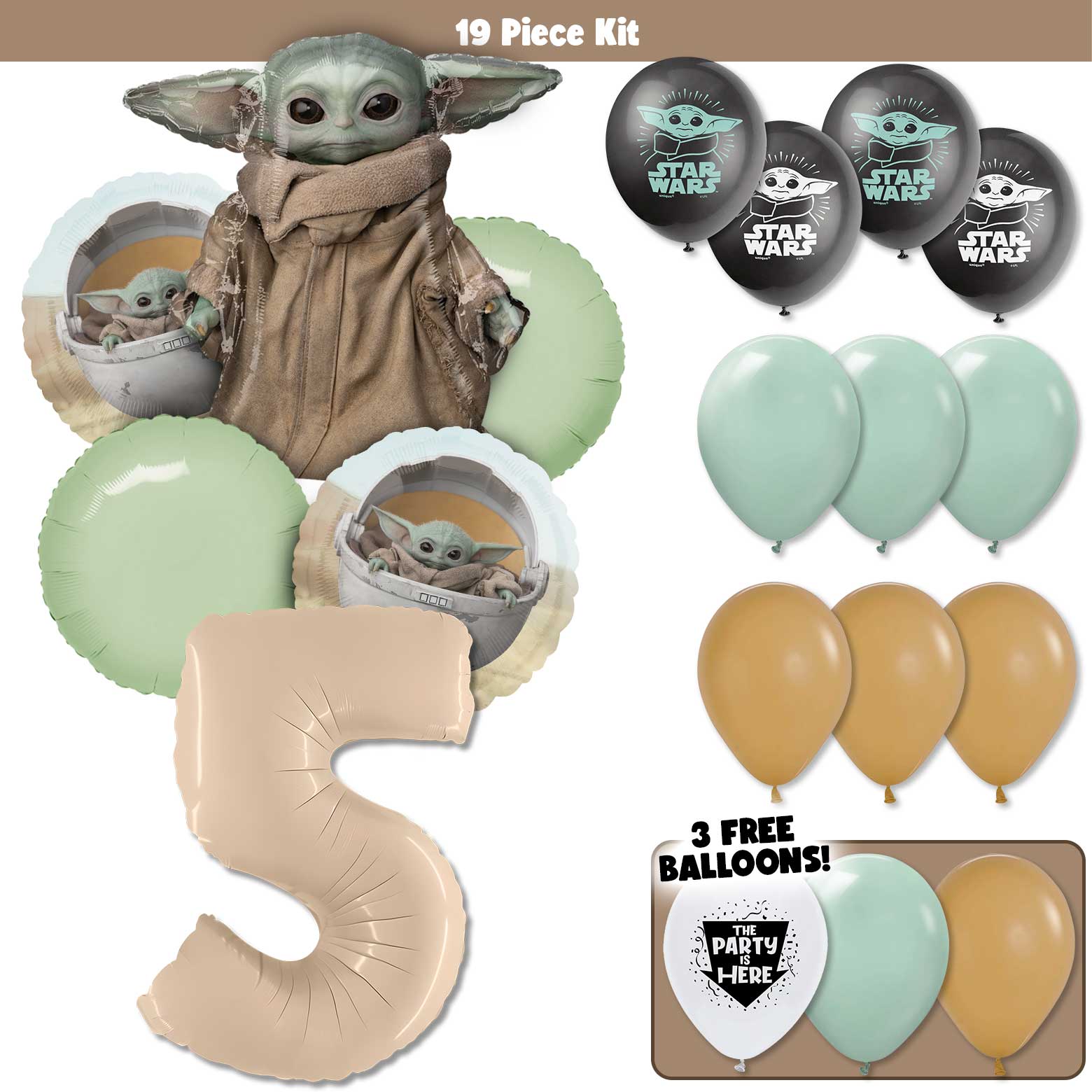 19pc Kit w/ Sand Color #5 Balloon