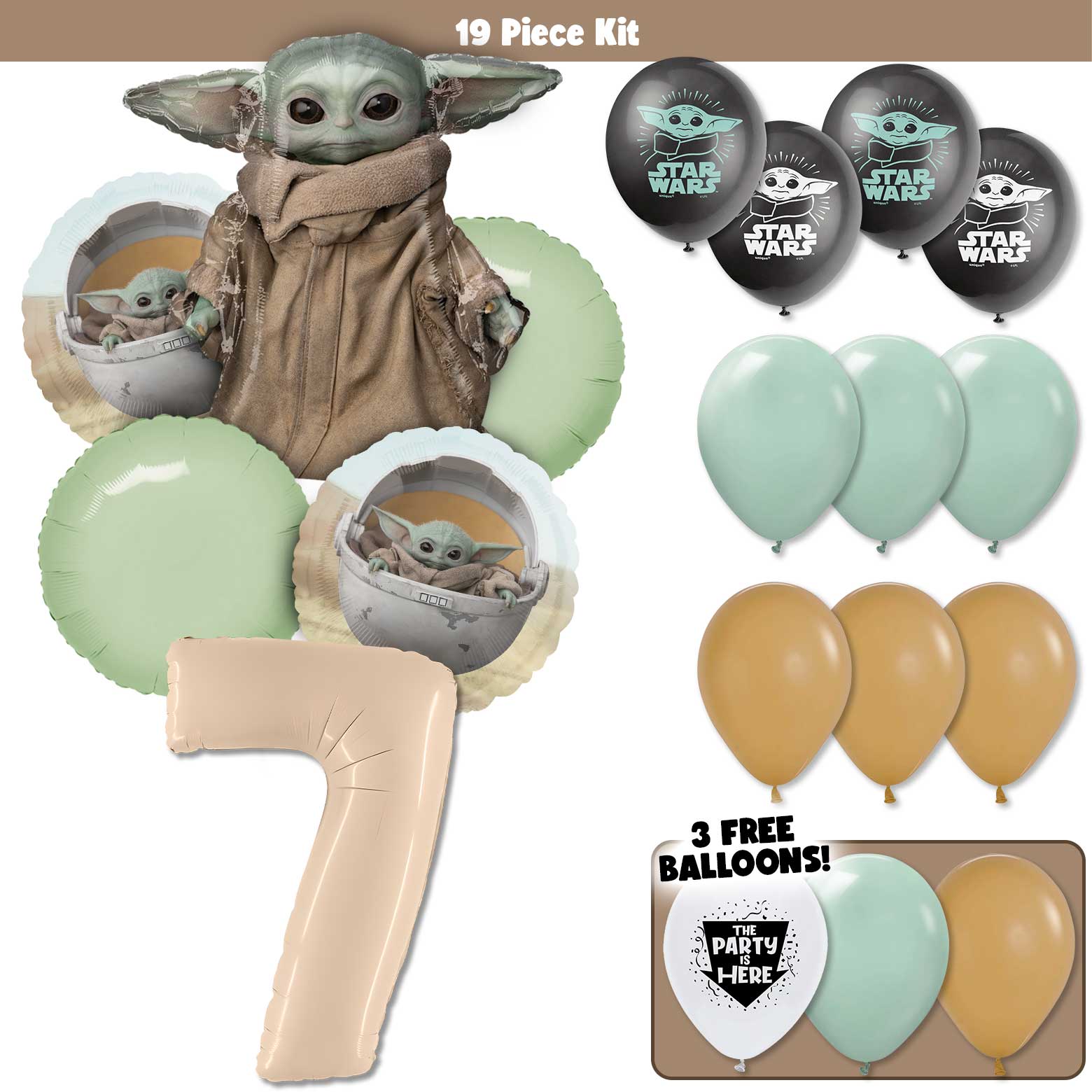 19pc Kit w/ Sand Color #7 Balloon