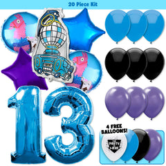 20pc Kit w/ Blue #13 Balloon