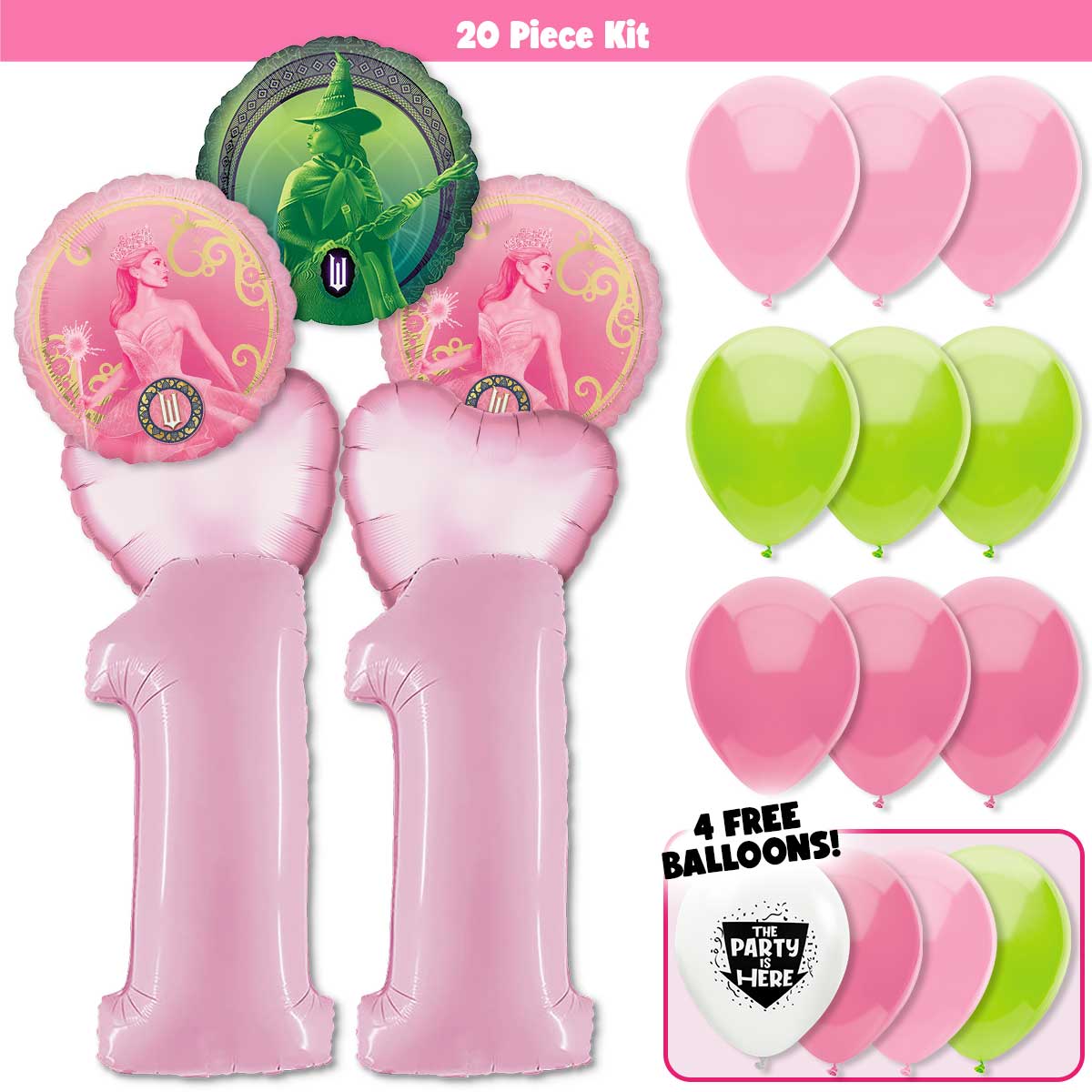 20pc Kit w/ Pastel Pink #11 Balloon
