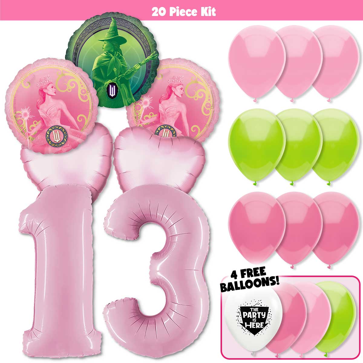 20pc Kit w/ Pastel Pink #13 Balloon