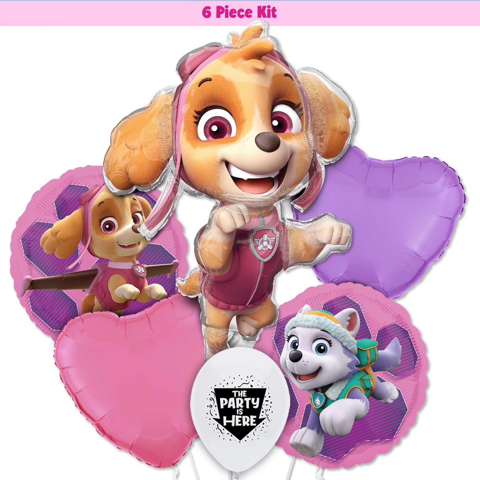 Paw Patrol Skye & Everest Deluxe Balloon Bouquet
