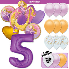 Rapunzel Tangled Deluxe Balloon Bouquet