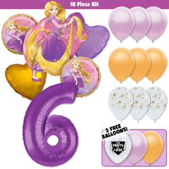 Rapunzel Tangled Deluxe Balloon Bouquet
