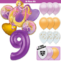 Rapunzel Tangled Deluxe Balloon Bouquet