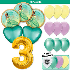 19pc Kit w/ Gold #3 Balloon