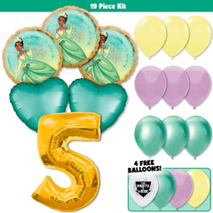 19pc Kit w/ Gold #5 Balloon