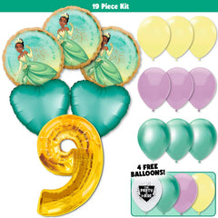 19pc Kit w/ Gold #9 Balloon