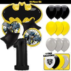 19pc Kit w/ Black #1 Balloon