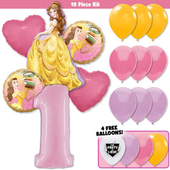 19pc Kit w/ Pastel Pink #1 Balloon