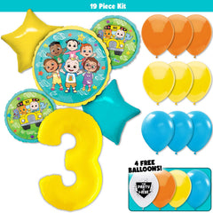 19pc Kit w/ Yellow #3 Balloon