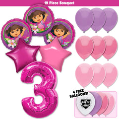 19pc Kit w/ Hot Pink #3 Balloon