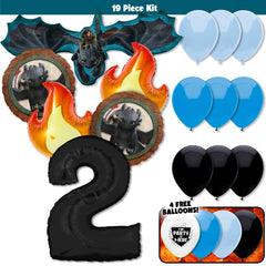 19pc Kit w/ Black #2 Balloon