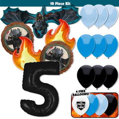19pc Kit w/ Black #5 Balloon