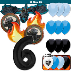19pc Kit w/ Black #6 Balloon