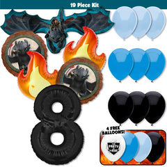 19pc Kit w/ Black #8 Balloon