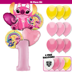 19pc Kit w/ Pastel Pink #1 Balloon