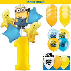 19pc Kit w/ Yellow #1 Balloon