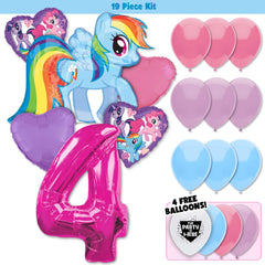 19pc Kit w/ Pink #4 Balloon