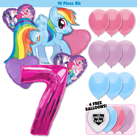 19pc Kit w/ Pink #7 Balloon