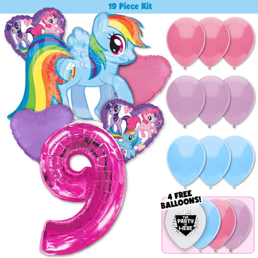 19pc Kit w/ Pink #9 Balloon