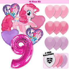 19pc Kit w/ Pink #9 Balloon