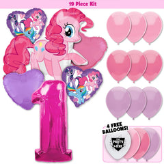 19pc Kit w/ Pink #1 Balloon