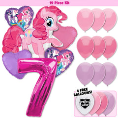 19pc Kit w/ Pink #7 Balloon