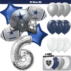 19pc Kit w/ Silver #6 Balloon