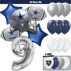 19pc Kit w/ Silver #9 Balloon