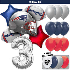 19pc Kit w/ Silver #3 Balloon