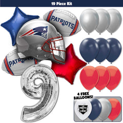 19pc Kit w/ Silver #9 Balloon