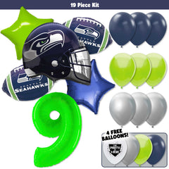 19pc Kit w/ Lime Green #9 Balloon - Kenneth Walker III 