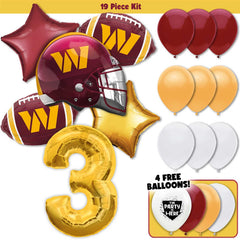 19pc Kit w/ Gold #3 Balloon