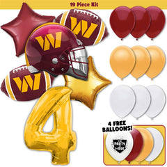 19pc Kit w/ Gold #4 Balloon