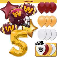 19pc Kit w/ Gold #5 Balloon