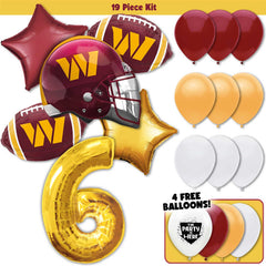 19pc Kit w/ Gold #6 Balloon