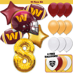 19pc Kit w/ Gold #8 Balloon