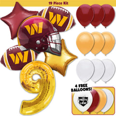 19pc Kit w/ Gold #9 Balloon