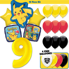 19pc Kit w/ Yellow #9 Balloon