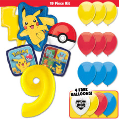 19pc Kit w/ Yellow #9 Balloon