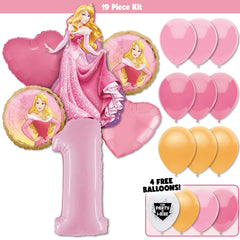 19pc Kit w/ Pastel Pink #1 Balloon