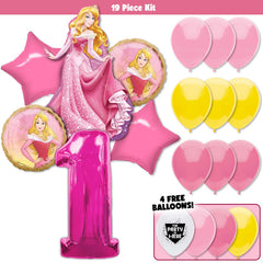 19pc Kit w/ Hot Pink #1 Balloon