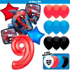 19pc Kit w/ Red #9 Balloon